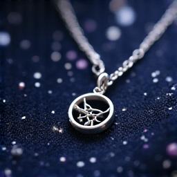 Stříbrný náhrdelník s motivem souhvězdí