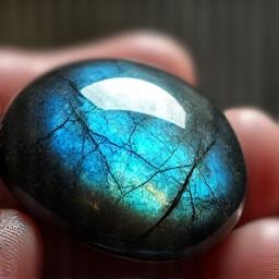 Leštěný kámen labradoritu pro intuici