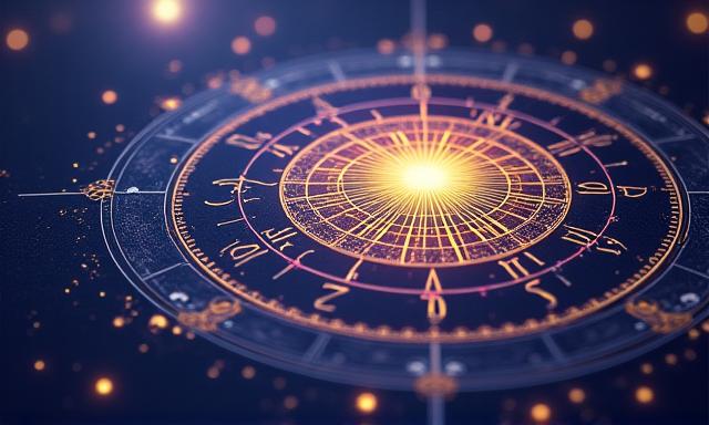 Ilustrace horoskopu a hvězdné oblohy