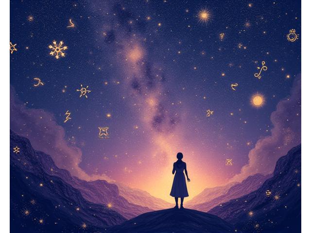 Ilustrace souhvězdí a symbolů zvěrokruhu pro osobní horoskop